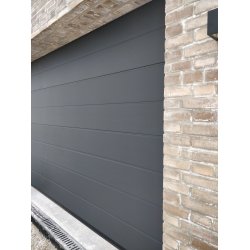 Antrasit garageport inkl. automatik - 2375 x 2278 mm (BxH)