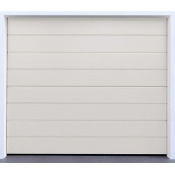 Hvid garageport inkl. automatik - 2750 x 2150 mm (BxH)