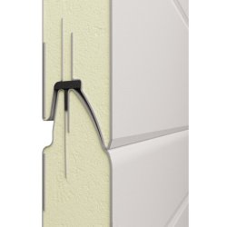 Hvid garageport inkl. automatik - 2750 x 2150 mm (BxH)