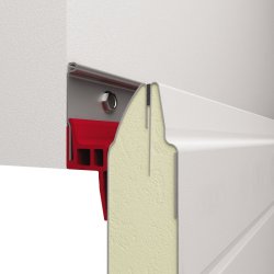 Hvid garageport inkl. automatik - 2750 x 2150 mm (BxH)