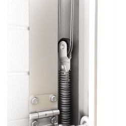 Hvid garageport inkl. automatik - 2750 x 2150 mm (BxH)