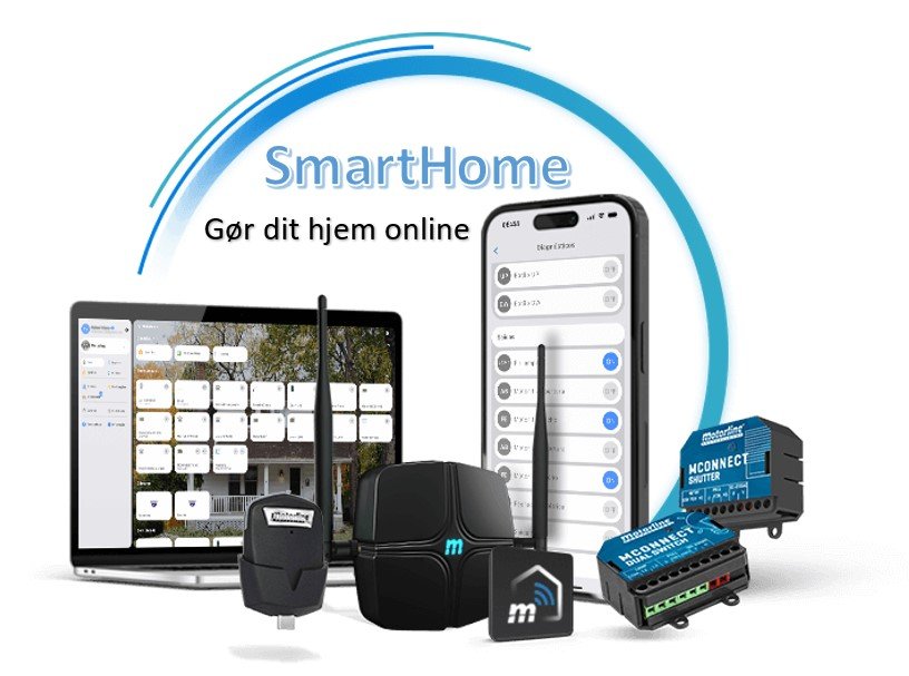 SmartHome - Gør dit hjem online - App-styringer til porte, døre og markiser