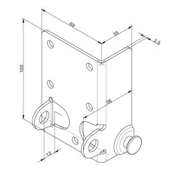 Bundbeslag Til Garageporte 422S