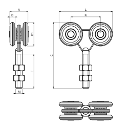CAIS 4 SBK FIREHJULET LEJEVOGN
