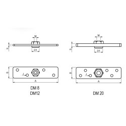 Cais DM12 Monteringsplade