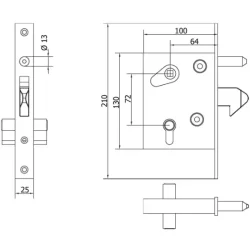 CAIS LOCK L Skydeportsl�s