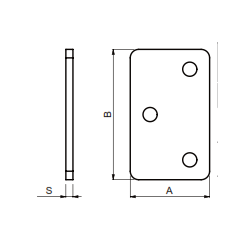 Cais SCTS Monteringsplade til skyded�r