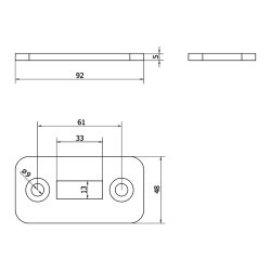 Cais TL90 stop til vertikal l�sestang
