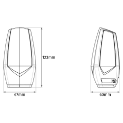 MP105 Universal LED-blinklys Hvid