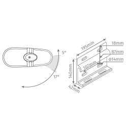 C260V - Lukket markise med volante