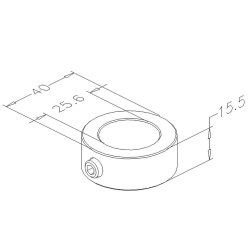 Stopring til portaksel