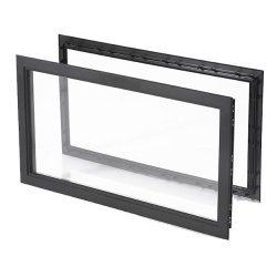 Portvindue m. sort ramme